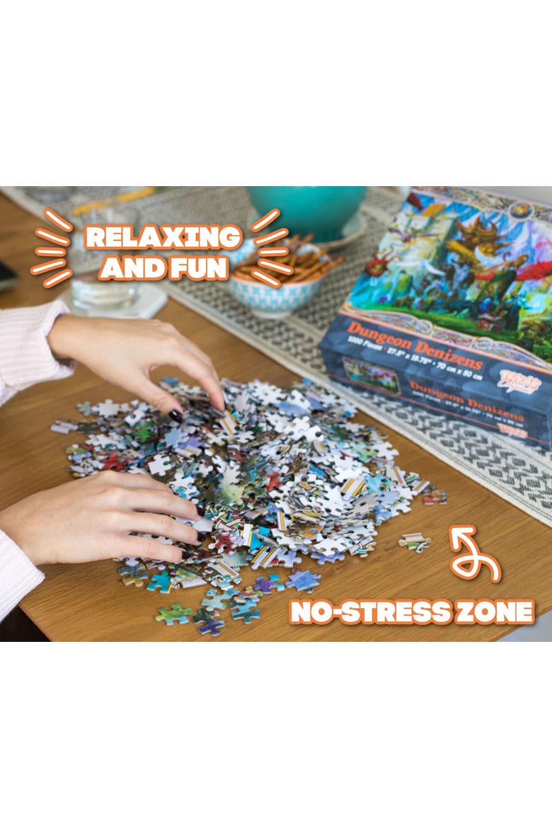 Dungeon Denizens Mythical Monster Puzzle | 1000 Piece Jigsaw Puzzle, Alternate, color, Multi-Color