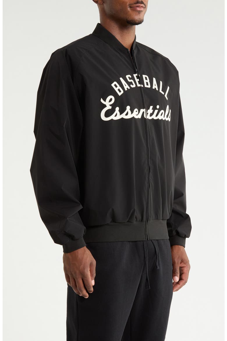 MLB Full Zip Bomber Jacket, Alternate, color, BLACK