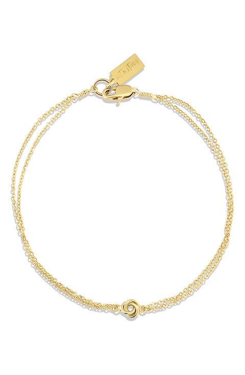 Lennan Love Knot Double Strand Bracelet