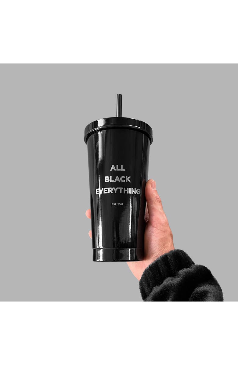 Blvck Paris Blvck Metallic Tumbler, Alternate, color, Black