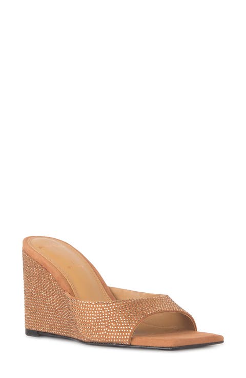 Paloma Crystal Wedge Sandal (Women)