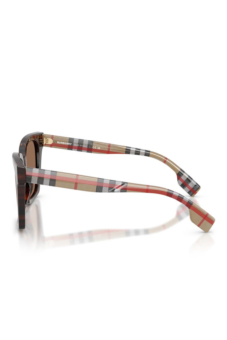 53mm Square Sunglasses, Alternate, color, DARK HAVANA/ DARK BROWN