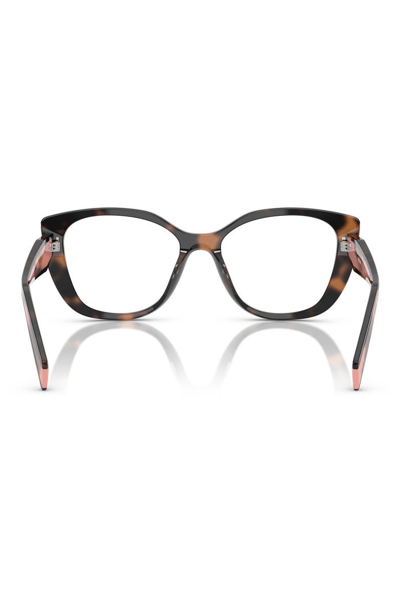 53mm Cat Eye Optical Glasses, Alternate, color, PURPLE TORT