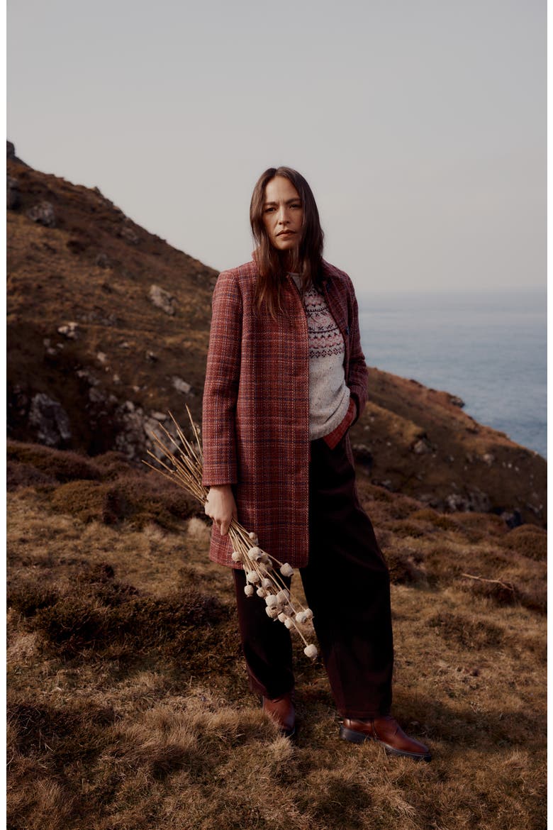 Wood Cabin Twill Coat, Alternate, color, BRUSHMARK MULTI