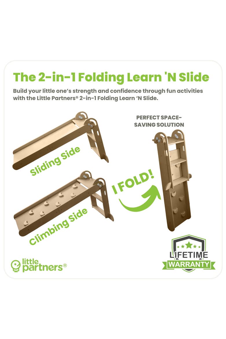 2-in-1 Folding Learn 'N Slide, Alternate, color, NATURAL