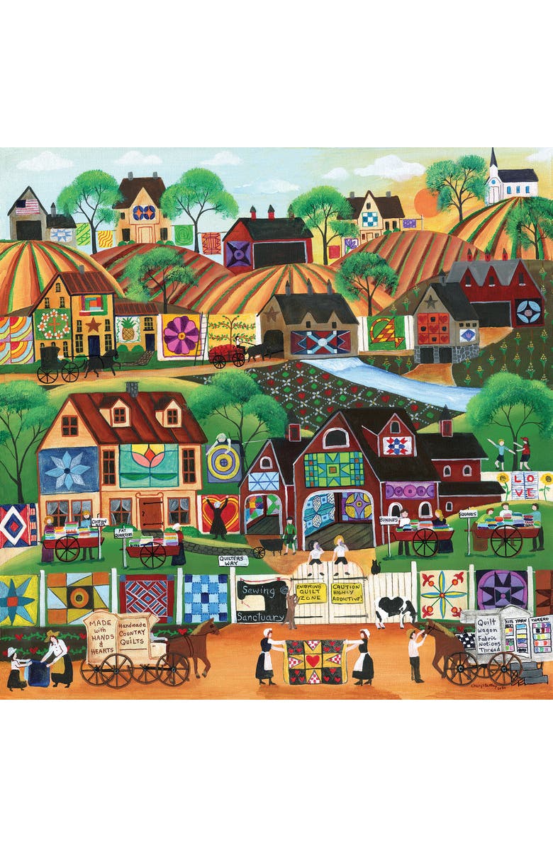 Sunsout Quilter's Way 1000 piece Jigsaw Puzzle for Adults, Alternate, color, Multicolor