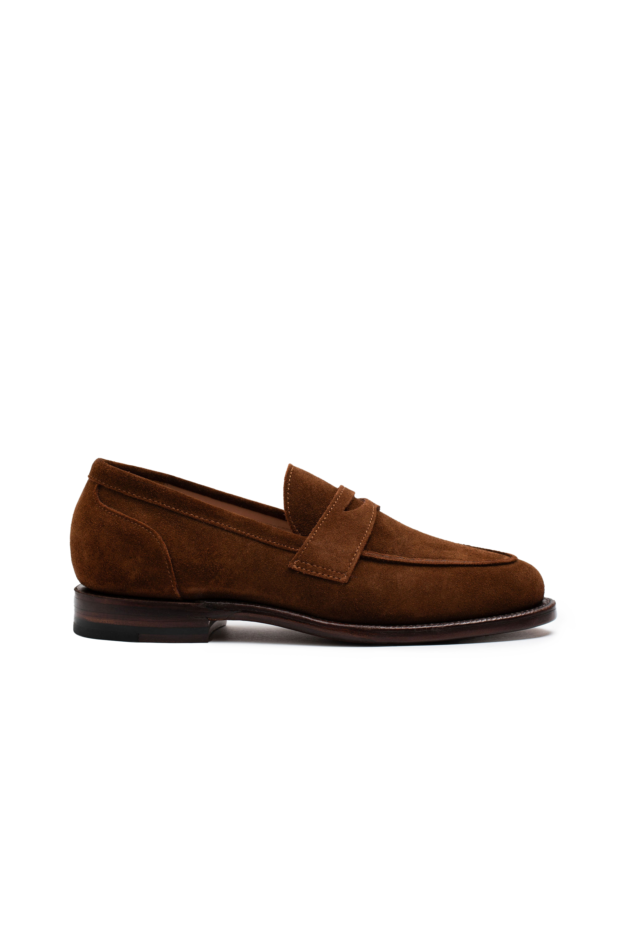 Clara Penny Loafer, Main, color, Bourbon Suede