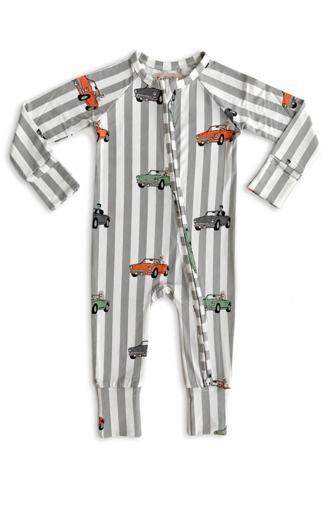 Spooky Little Riders Zipper Romper