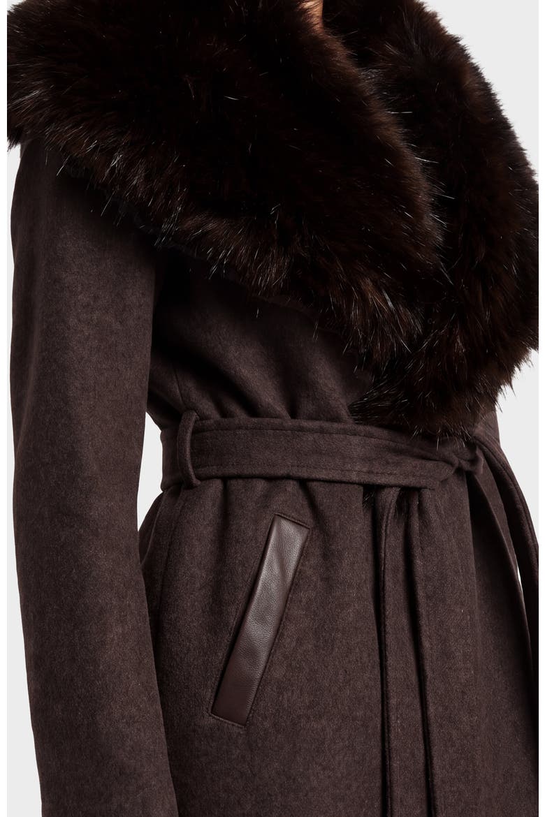 Cindy Wool Cashmere Coat, Alternate, color, Heather Cacao