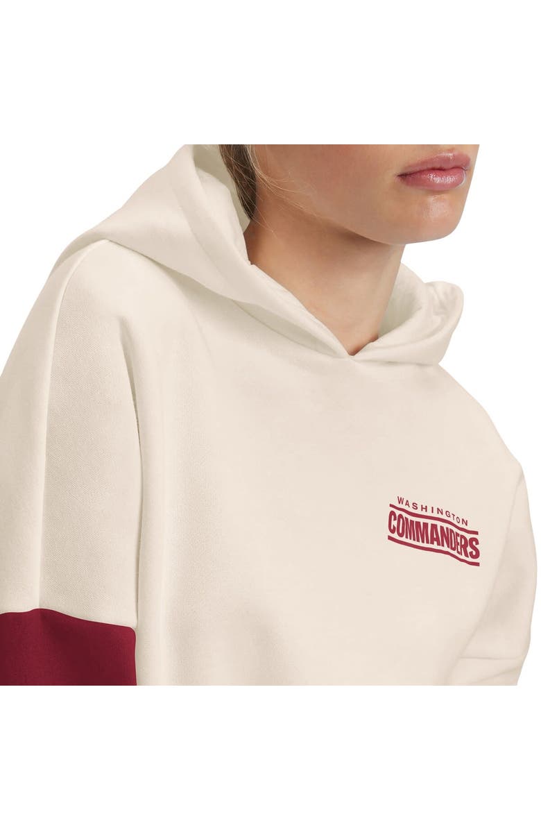 Tommy Hilfiger Women's Tommy Hilfiger Cream/Burgundy Washington Commanders Harriet Pullover Hoodie, Alternate, color, 