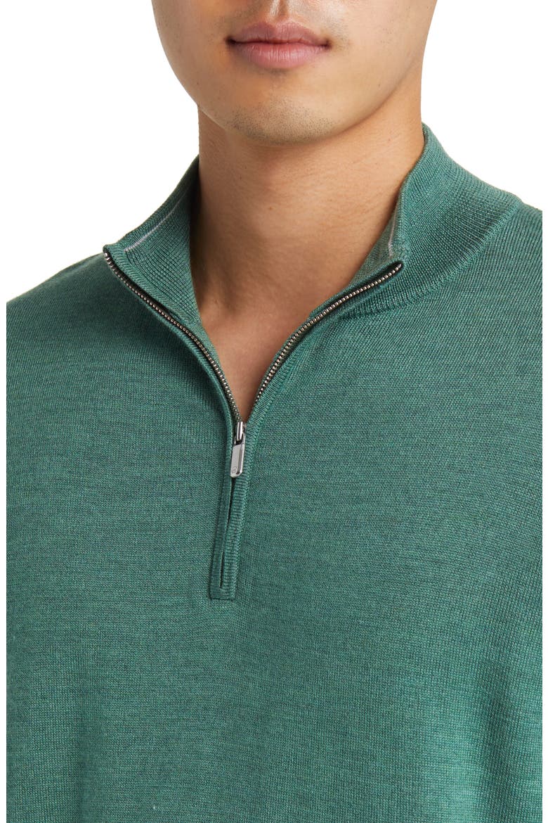 Autumn Crest Quarter Zip Sweater, Alternate, color, SAFARI