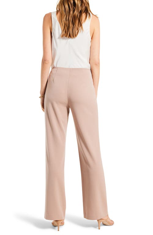 Nic + Zoe Work It Woven Wide-leg Trousers In Mochaccino