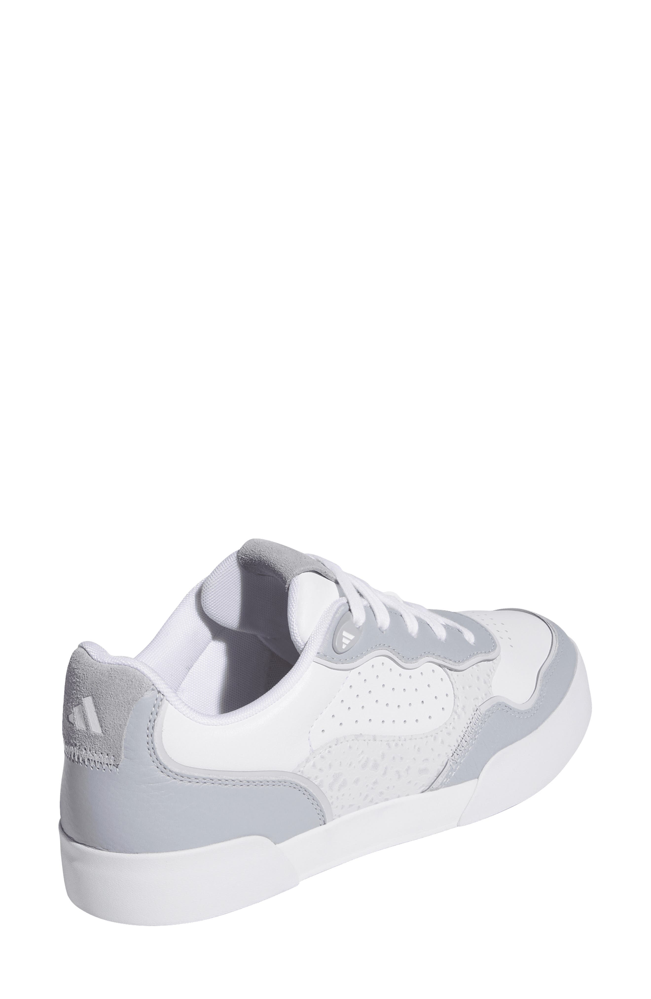 adidas Retrocross 25 Spikeless Golf Shoe, Alternate, color, White/ Halo Silver/ Dash Grey