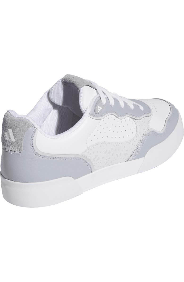 adidas Retrocross 25 Spikeless Golf Shoe, Alternate, color, White/ Halo Silver/ Dash Grey