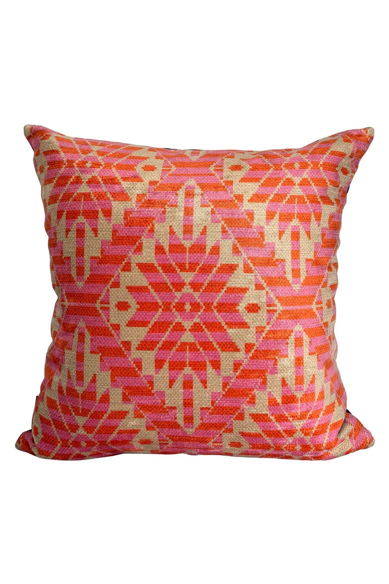 Velvet Pillow - Mexica 2, Alternate, color, Black