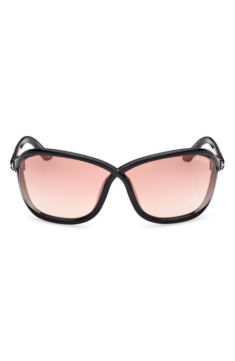 68mm Gradient Square Sunglasses