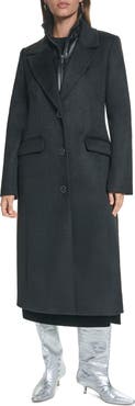 Kenneth Cole New York Wool Blend Coat with Removable Insert