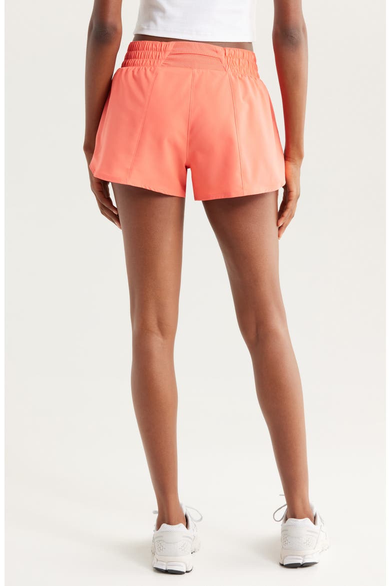 Dri-FIT Mid-Rise 3-Inch Brief-Lined Shorts, Alternate, color, MAGIC EMBER/ REFLECTIVE SILV