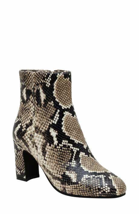 Linea Paolo Wylda 2 Snakeskin Embossed Bootie