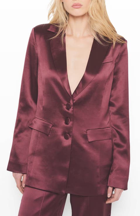 Collins Satin Boyfriend Blazer