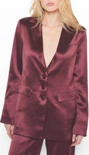 AS by DF Collins Satin Boyfriend Blazer