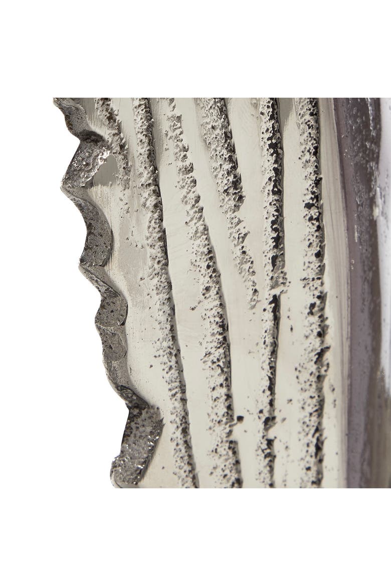 WILLOW ROW Tall Abstract Pewter Metal Tree Trunk Sculptures on Marble ...
