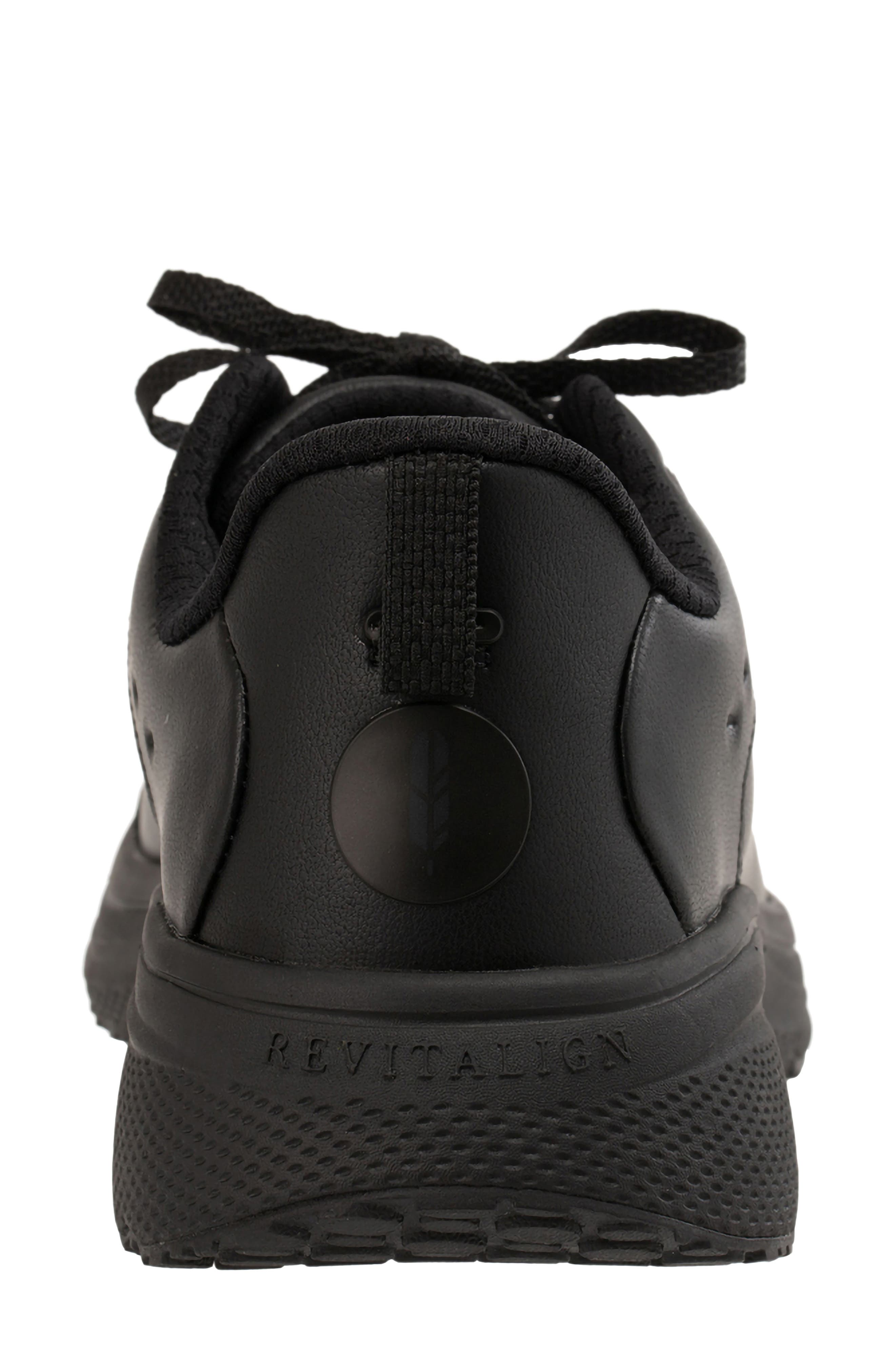 Phoebe Leather Sneaker, Alternate, color, BLACK