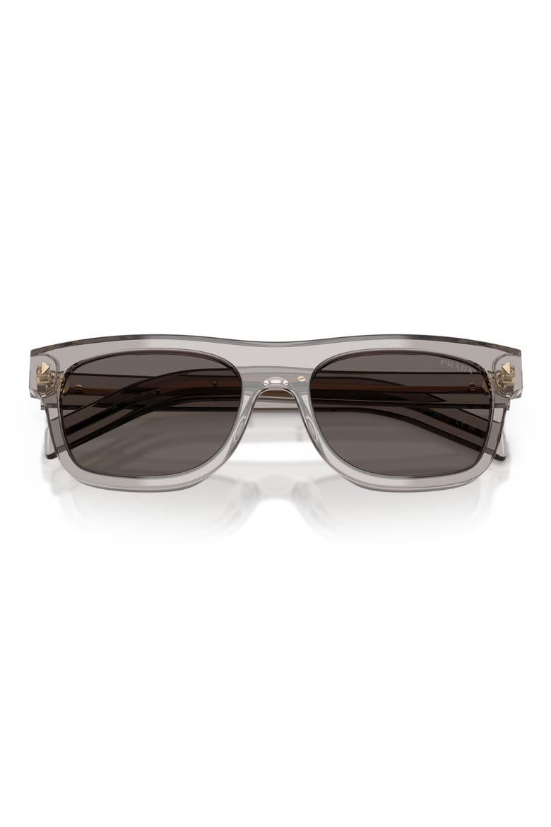55mm Pillow Sunglasses, Alternate, color, HEMATITE / DARK GREY