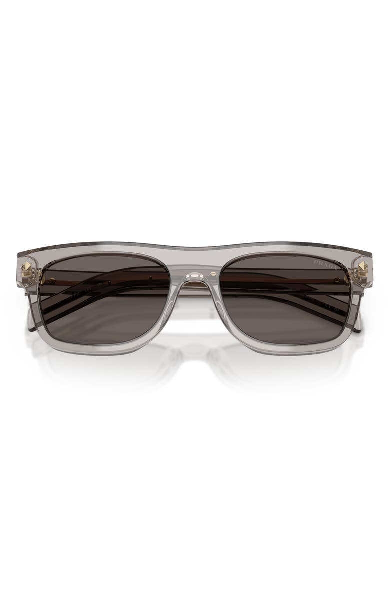 Prada 55mm Pillow Sunglasses, Alternate, color, Hematite / Dark Grey