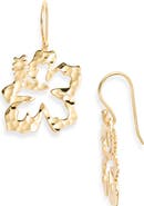 Kiara by Ki-ele Small Hibiscus Drop Earrings