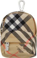Burberry Check Backpack Charm