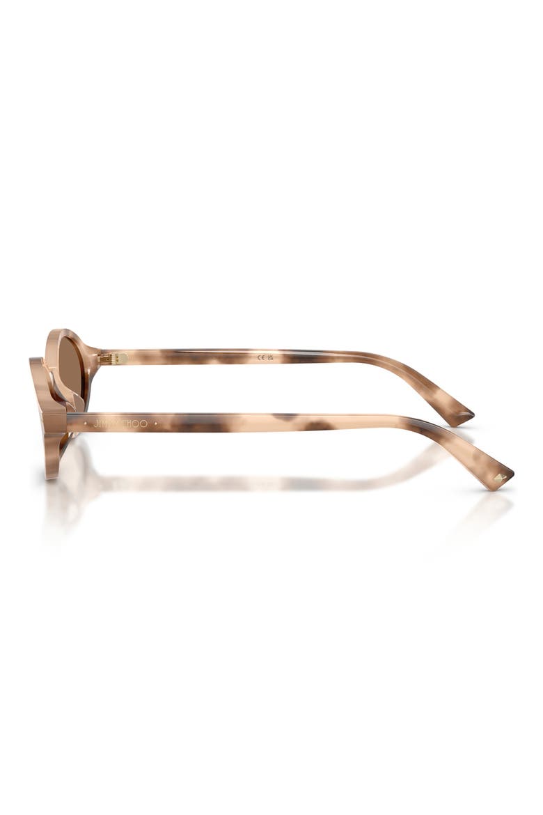 51mm Oval Sunglasses, Alternate, color, CHAI HAVANA / DARK BROWN