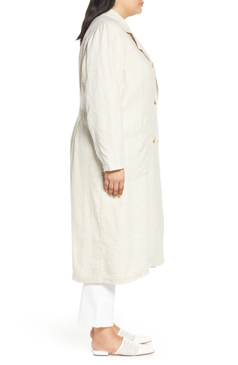 Avec Les Filles Oversize Linen Duster Coat, Alternate, color, 