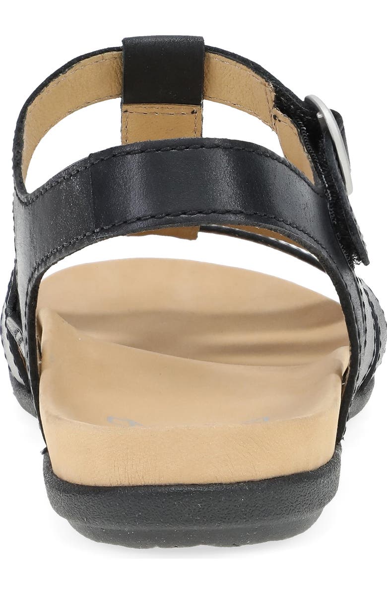 Dansko Janice Ankle Strap Sandal, Alternate, color, Black Calf