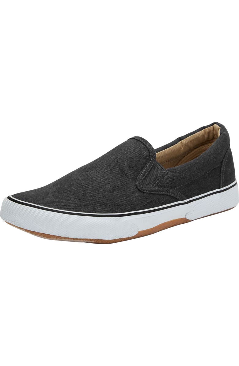 KingSize Canvas Slip-On Shoes, Main, color, Black