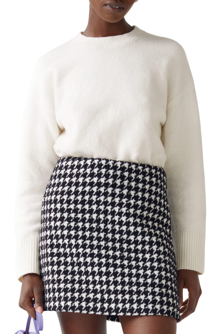 Crewneck Sweater, Main, color, OFF WHITE