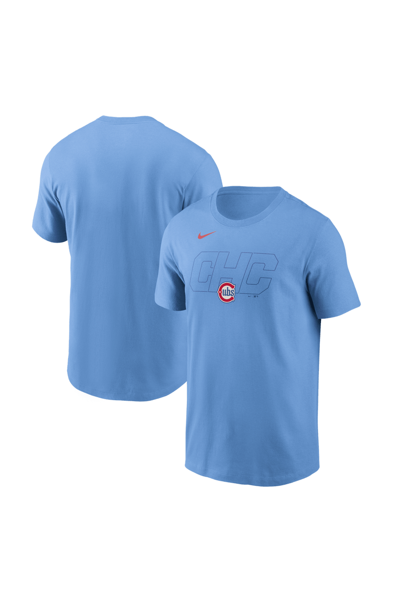 Nike Men's Nike Light Blue Chicago Cubs Alternate Logo T-Shirt, Main, color, Light Blue