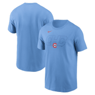 Nike Men's Nike  Light Blue Chicago Cubs Alternate Logo T-Shirt
