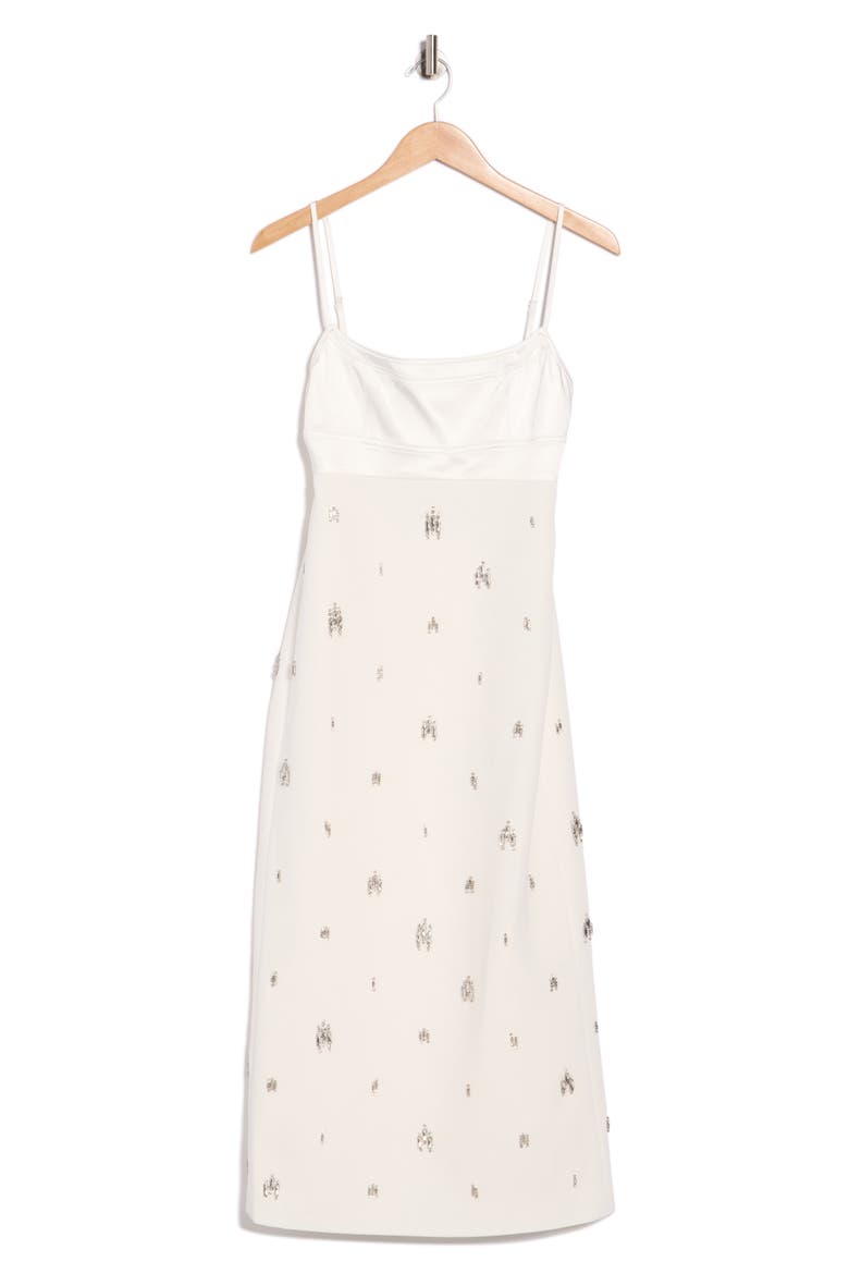 Alana Embellished Midi Dress, Alternate, color, WHITE