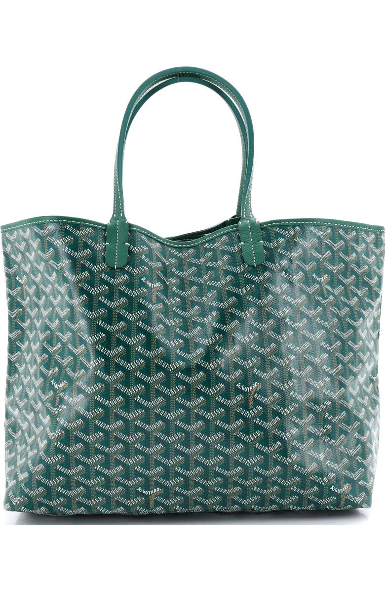 Pre-Owned Goyard Saint Louis Tote Coated Canvas PM, Main, color, Green
