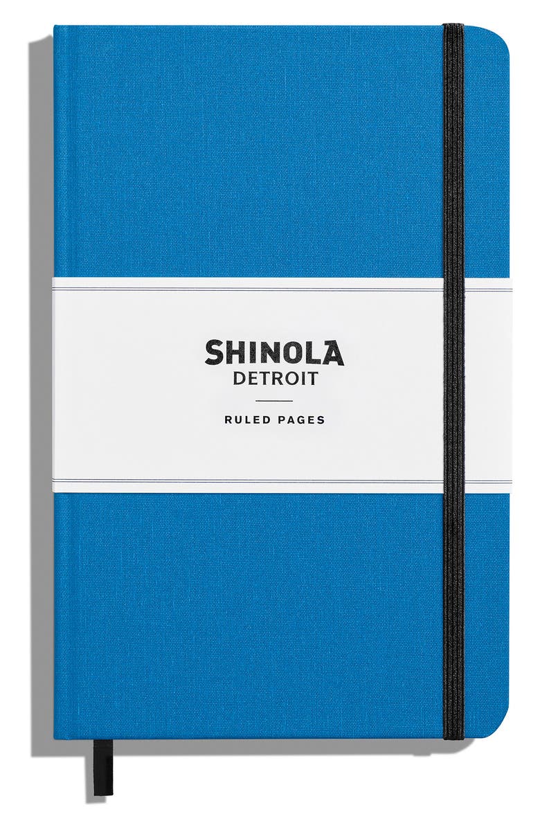 Shinola Hardcover Linen Journal, Main, color, Cobalt