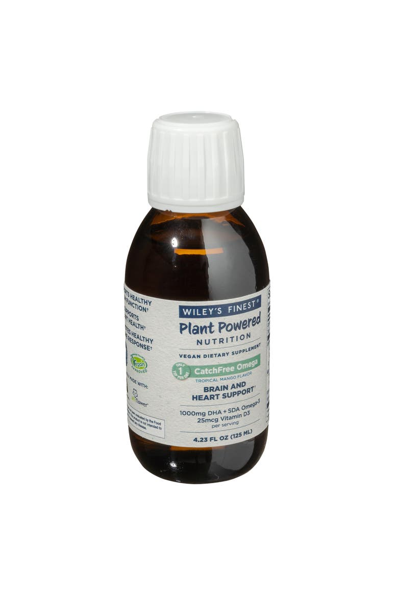 Catchfree Omega - Vegan, Non-Gmo Fish Oil Alternative - Full Spectrum Omega-3 Liquid Supplement With Organic Plant-Based Algae Oil - Tropical Mango Flavor - 4.23 Oz, Alternate, color, None