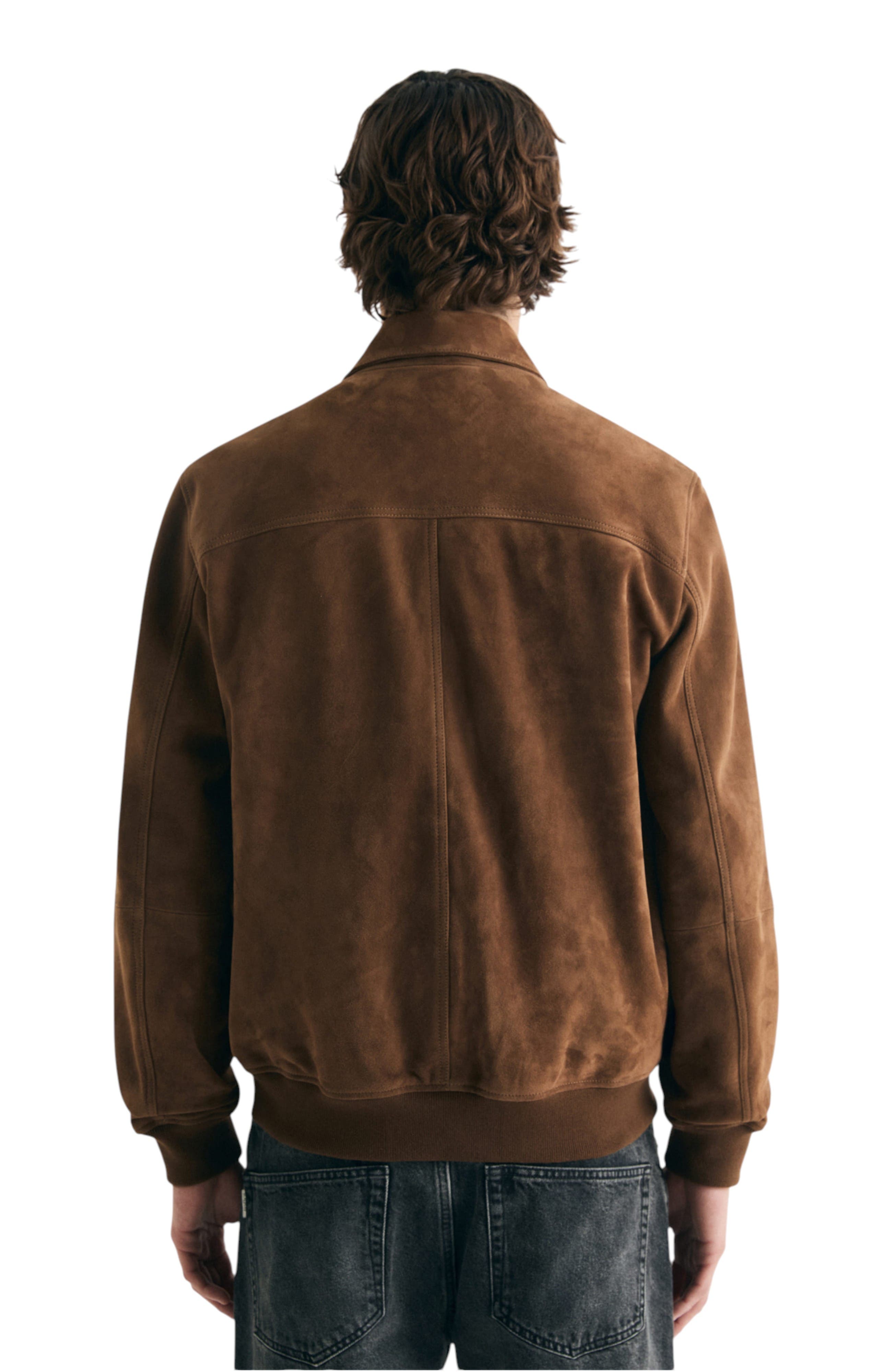 Scalpers Suede Bomber Jacket — фото 3