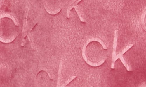 Calvin Klein Debossed Fluffy Robe In Multi