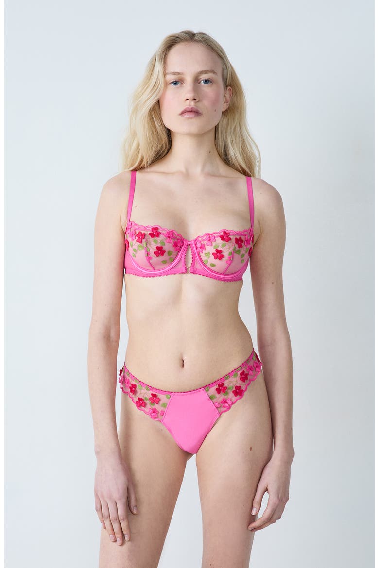 Amour Balconette Bra, Alternate, color, FUCHSIA