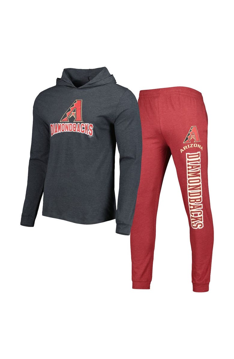 CONCEPTS SPORT Men's Concepts Sport Red/Charcoal Arizona Diamondbacks Meter Hoodie & Joggers Set, Main, color,