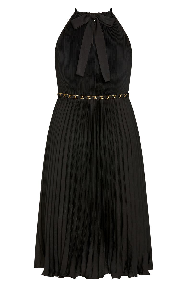 City Chic Isobel Pleated Midi Dress, Alternate, color, 