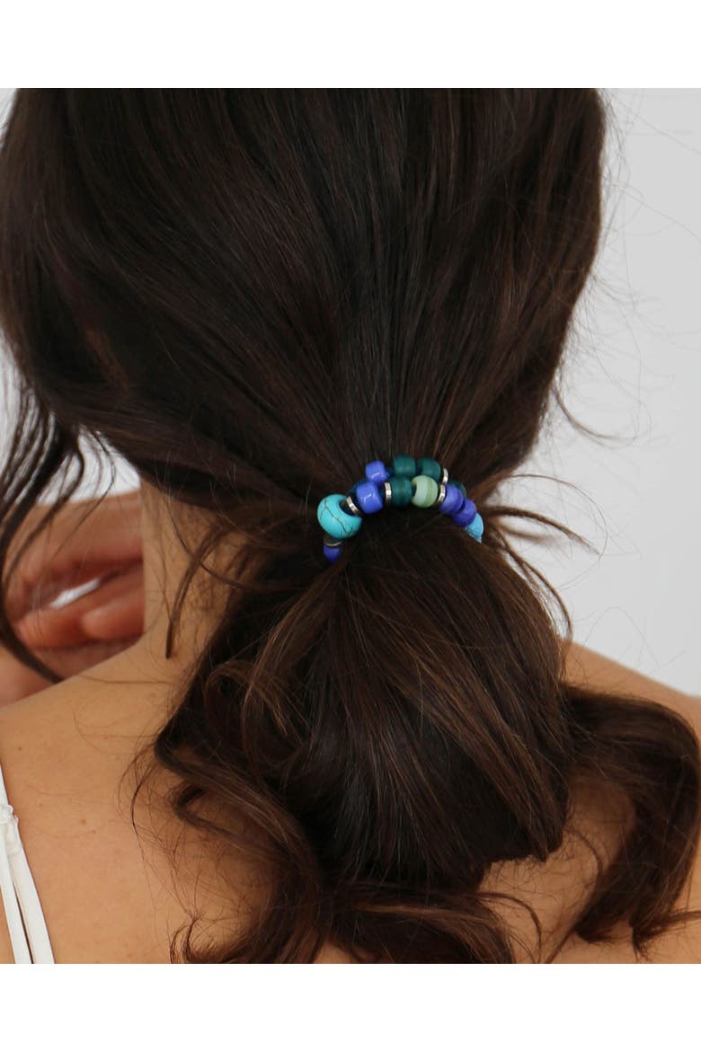 Artemis Capsule Bracelet Hairtie Set, Alternate, color, Cerulean