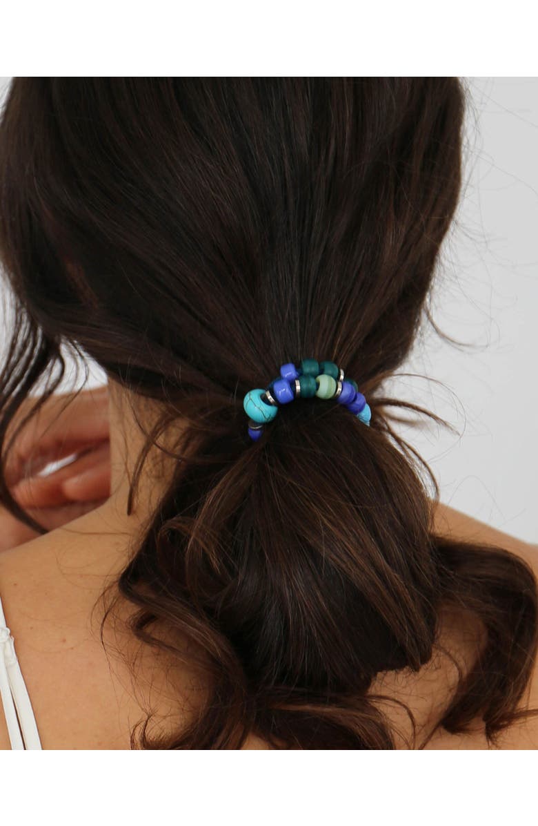 By Lilla Artemis Capsule Bracelet Hairtie Set, Alternate, color, Cerulean