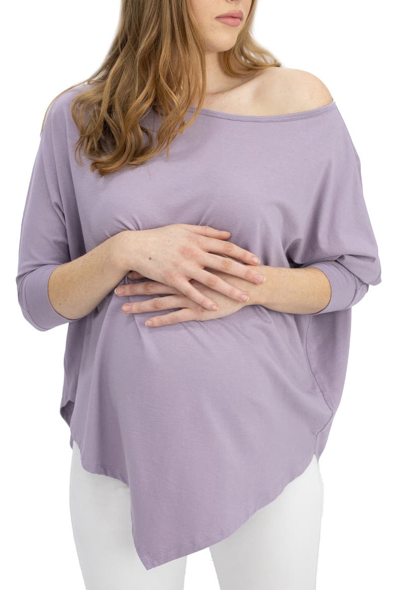 Loose Fit Maternity T-Shirt, Alternate, color, PURPLE